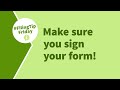 USCIS Forms: Make sure you sign your form!
