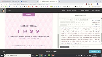 Mailchimp Email on Acid code