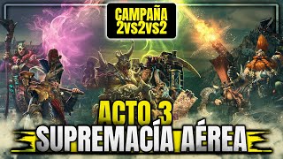 #03 'Supremacía Aérea' CAMPAÑA VERSUS 2vs2vs2 Imperio vs Enanos vs Nurgle. TOTAL WAR WARHAMMER 3