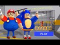 New sonic  mario barry mode  funny moments in barrys prison run roblox full gameplay