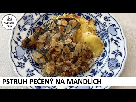 Pstruh pečený na