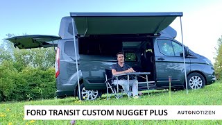 Ford Transit Custom Nugget Plus  Wohnmobil im Test / Review mit Roomtour