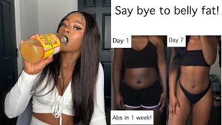 Apple cider vinegar for FAST weight loss. | Lose belly fat, get abs | NO EXERCISE