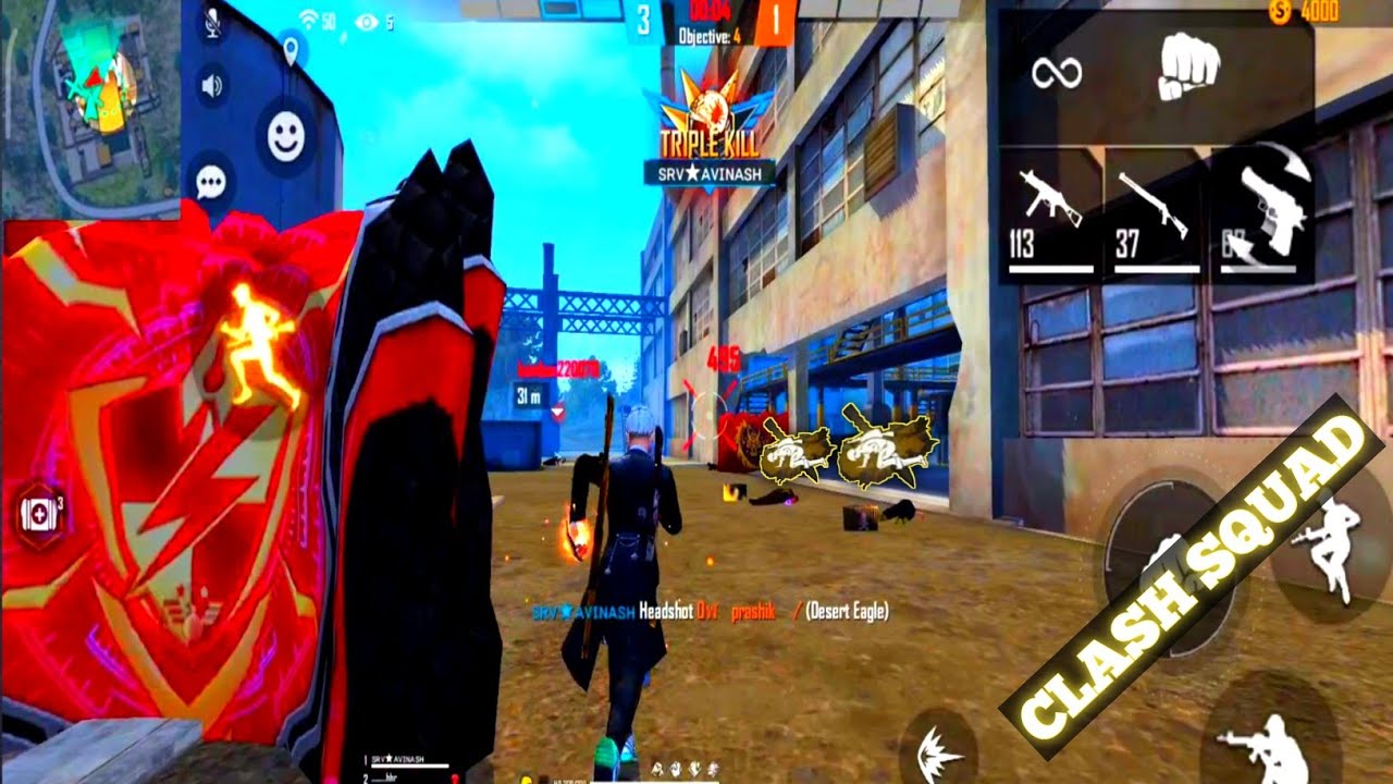 CR MODE - Clash squad ranked gameplay | Clash squad ranked free fire ...