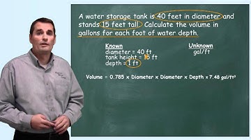 Problem Solved: Calculating Tank Volume - Water Treatment, Distribution System and Wastewater Math