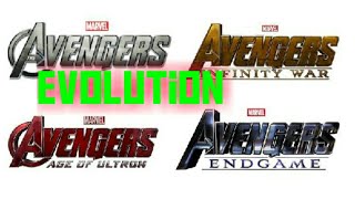 Evolution of all AVENGERS logos (2012-2019)
