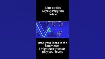 Making a nine circles level | Geometry Dash #geometrydash #gdupdate #geometrydashlayout