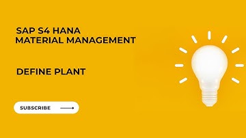 SAP MM-HOW TO DEFINE PLANT