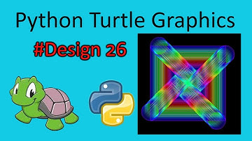 python turtle graphics tutorial || #design26  || Python graphics