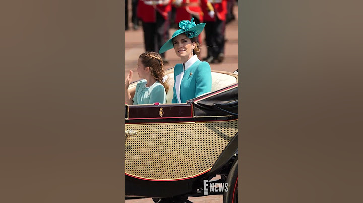 Kate Middleton and Princess Charlotte at Trooping The Colour