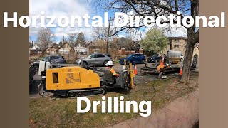 Horizontal Directional Drilling, 2 shots with 3 conduits