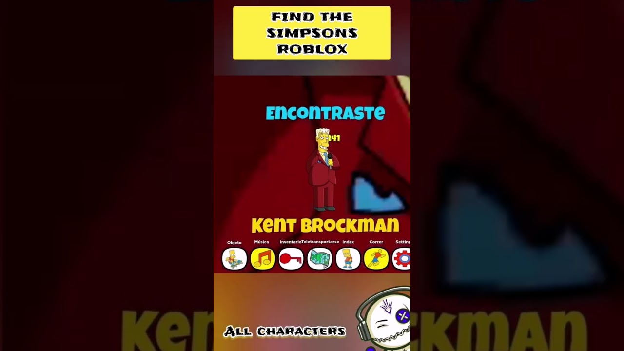 Find The Simpsons ROBLOX | Kent Brockman | 06 de 241 