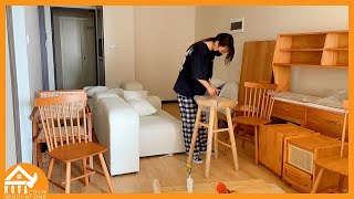 After depression ~ Genius girl renovates old house into a beautiful apartment | Room Makeover