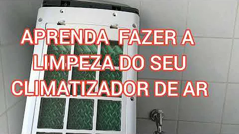 Como limpar a parte interna do climatizador?