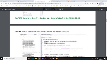 Hybris OCC / SAP Commerce OCC / SAP Commerce OCC API [ Contact Us = ChennaReddyTraining@RRRS.CO.IN ]