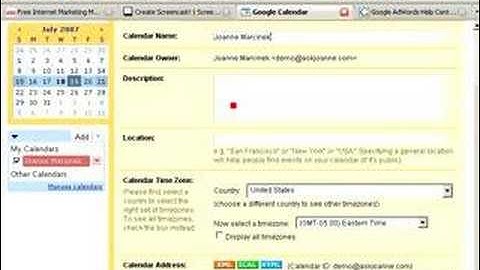 Create a Public Google Calendar to Add to your Website