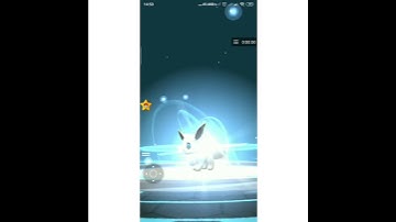 ✨Evolving a shiny Eevee into shiny✨Glaceon 😁😁