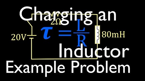RL Circuits (7 of 8) Charging an Inductor, Time Constant, Voltage, Current, Worked Example