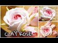 Realistic Clay Rose Making | How to Make Realistic Clay Rose | Clay Flower Making