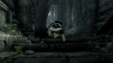 The Last Guardian - Part 2 First Ruins: Trico Scared of Glass Eye (Destroy) Barrel Treat Location