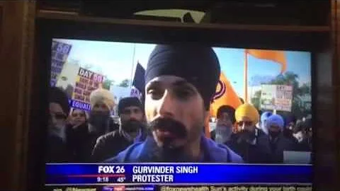 News coverage of Protests by Sikhs to Support Bhai Gurbaksh Singh in Houston TX