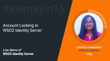 Account Locking in WSO2 Identity Server #Identityin15