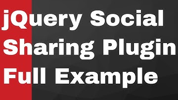 jQuery Javascript C Share Social Sharing Buttons Embed on Your Website Full Example