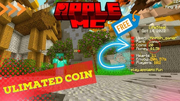 Get Infinite Coin !! In Apple Mc Server How To make Coin !! In Apple Mc