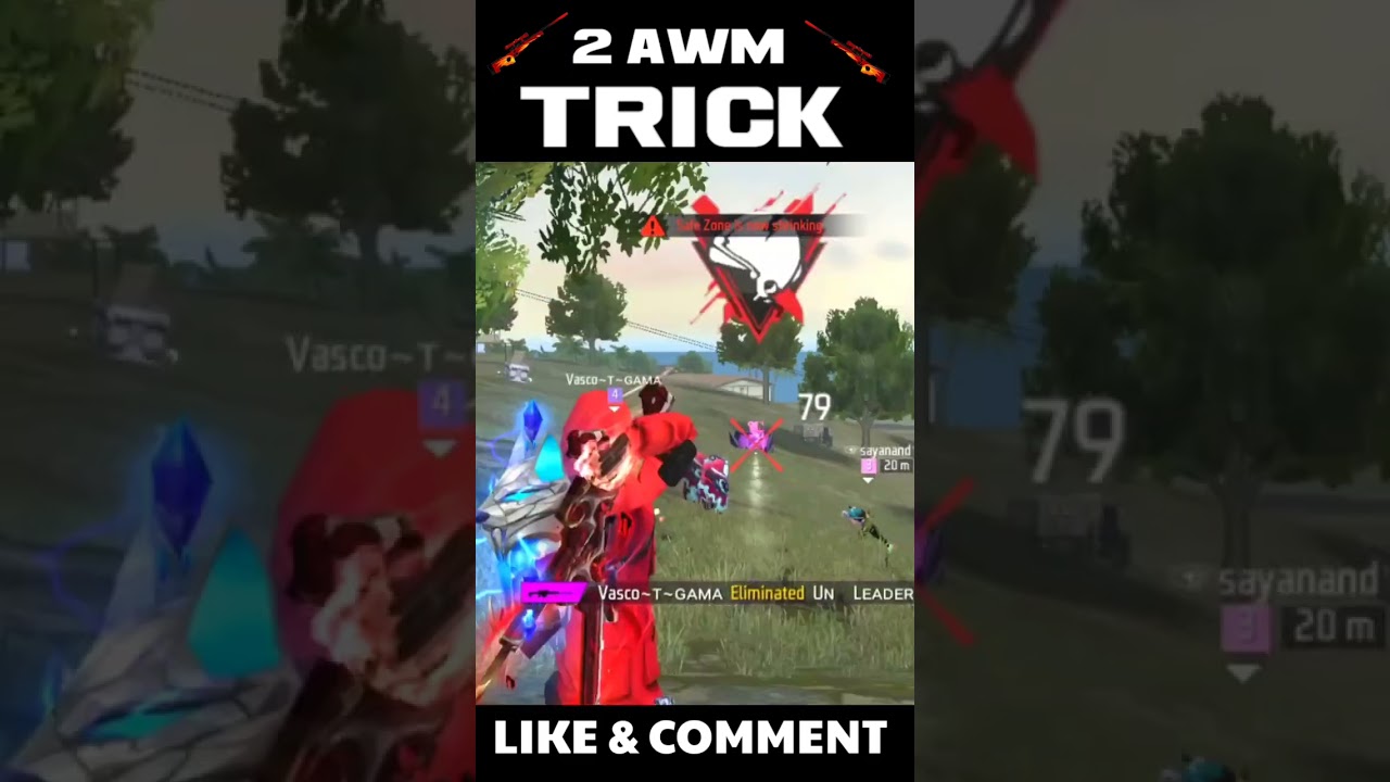 HOW TO USE DOUBLE AWM IN FREE FIRE 🔥 