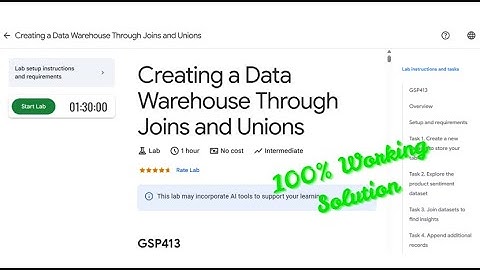 Creating a Data Warehouse Through Joins and Unions #GSP413 #qwiklabs #arcade #solution  #solutions