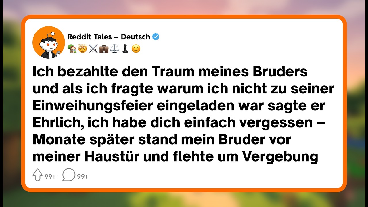 Ich hatte jahrelang alles für meinen Bruder gegeben – sein Studium, seine Wohnung, sogar den Ring für seine Verlobte. Als ich ihn fragte, warum ich nicht zu seiner Einweihungsfeier eingeladen war,...