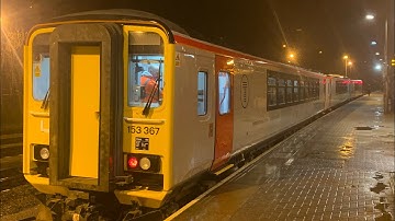 3x TfW Class 153s Arriving into Rhymney from Cardiff Central on 2R24 - Wednesday 19th February 2020