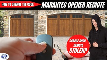 Marantec Opener - How To Change the Code On The Remote to Deny Access From Lost or Stolen Remote