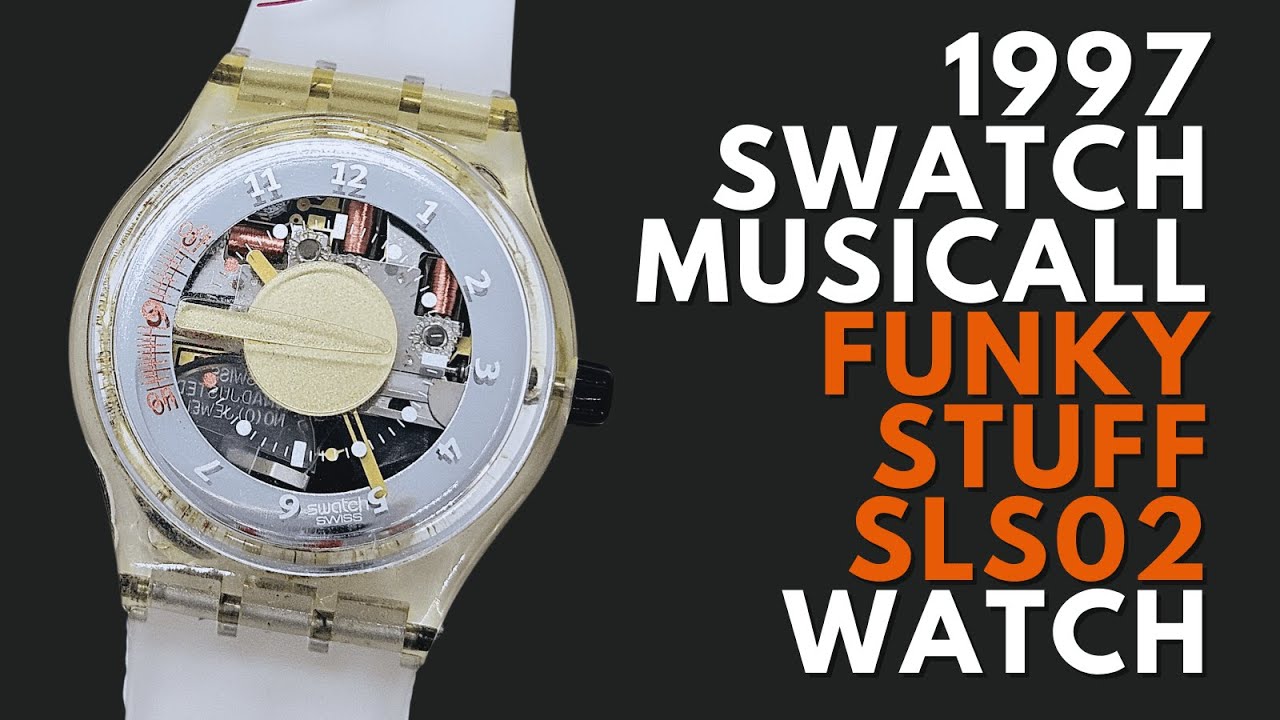 Swatch MusiCall 腕時計 ヴィンテージ デッドストック 1997 Swatch Musicall Watch FUNKY STUFF SLS02 - YouTube