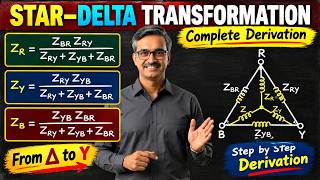 Full Y-Δ (Star-Delta) Transformation | Complete Derivation of Impedance Equations Guide