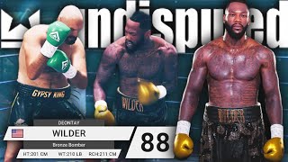 The Exciting Rematch - The Bronze Bomber Deontay Wilder vs The Gypsy King Tyson Fury 4 In Undisputed