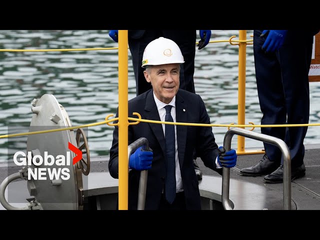 Carney tours South Korean shipyard competing to build Canada’s next submarine fleet