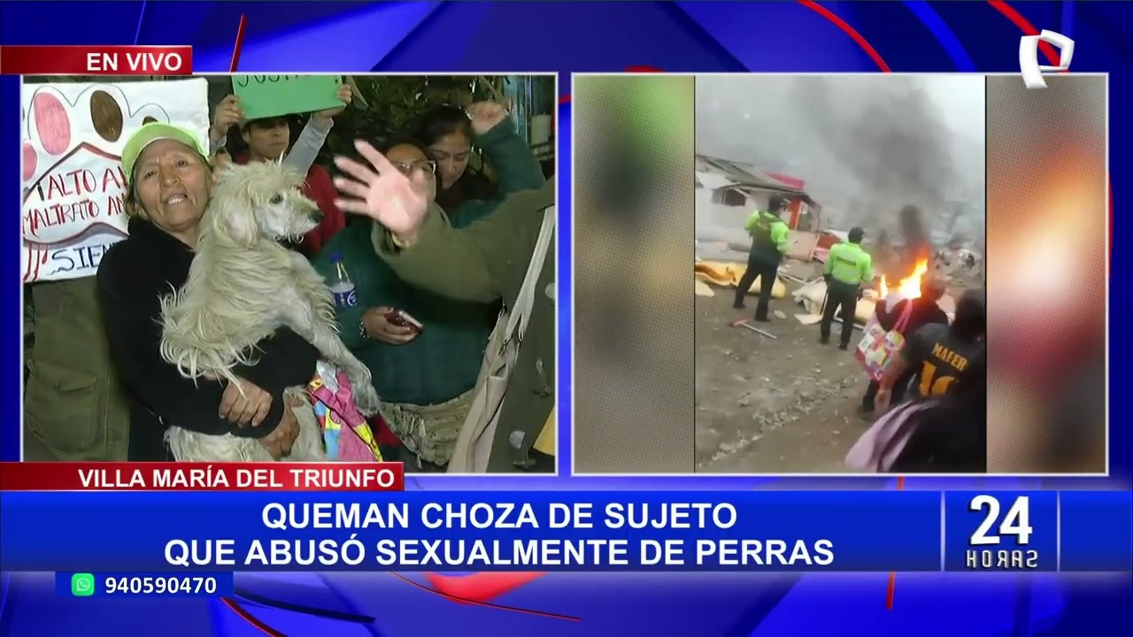 VMT: incendian choza de sujeto acusado de abusar sexualmente de sus mascotas