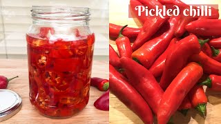 EASY QUICK PICKLED CHILLIES || Homemade Pickled Chilli Recipe