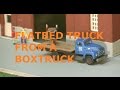 Model railroad idea make a flatbed truck from a box truck