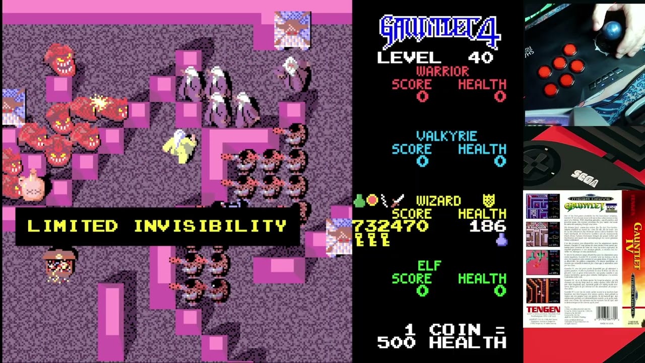 Gauntlet 4 - (USA) - (Aug 93) - Record mode - Wizard - Level 37~54