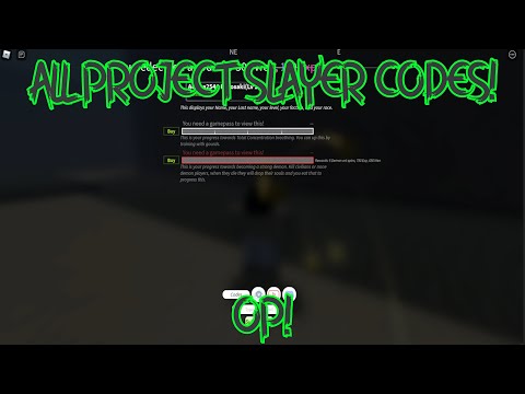 All Project Slayer Codes! (HOW TO REDEEM CODES!)