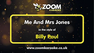 Billy Paul - Me And Mrs Jones - Karaoke Version from Zoom Karaoke