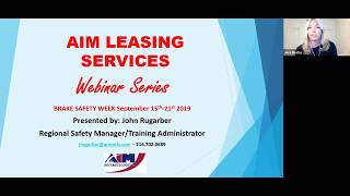 Aim Webinar: Preparing for Brake Safety Week