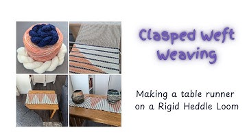Rigid Heddle Pattern: Clasped Weft Table Runner