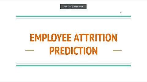Employee Attrition Prediction Project | Machine Learning | Classification Models | Python