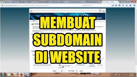 Cara Membuat Subdomain Website di Cpanel # Video 15 Tutorial Wordpress