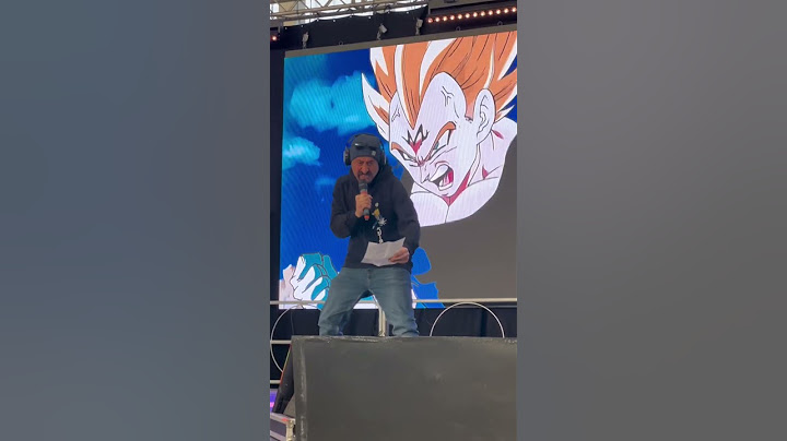 Doppio #vegeta dal vivo al #nerdshow di Bologna 🐉