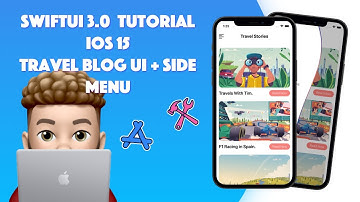 SwiftUI 3.0 - Travel UI + Side Menu Using Xcode 13