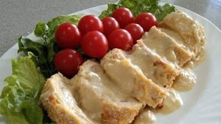 Baked Chicken Cordon Bleu || Cheesy and Saucy